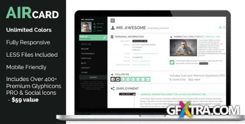 ThemeForest - AIR Business Card - Responsive vCard & Portfolio