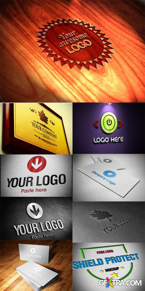 9 Logo and Business Cards Mock-up Templates