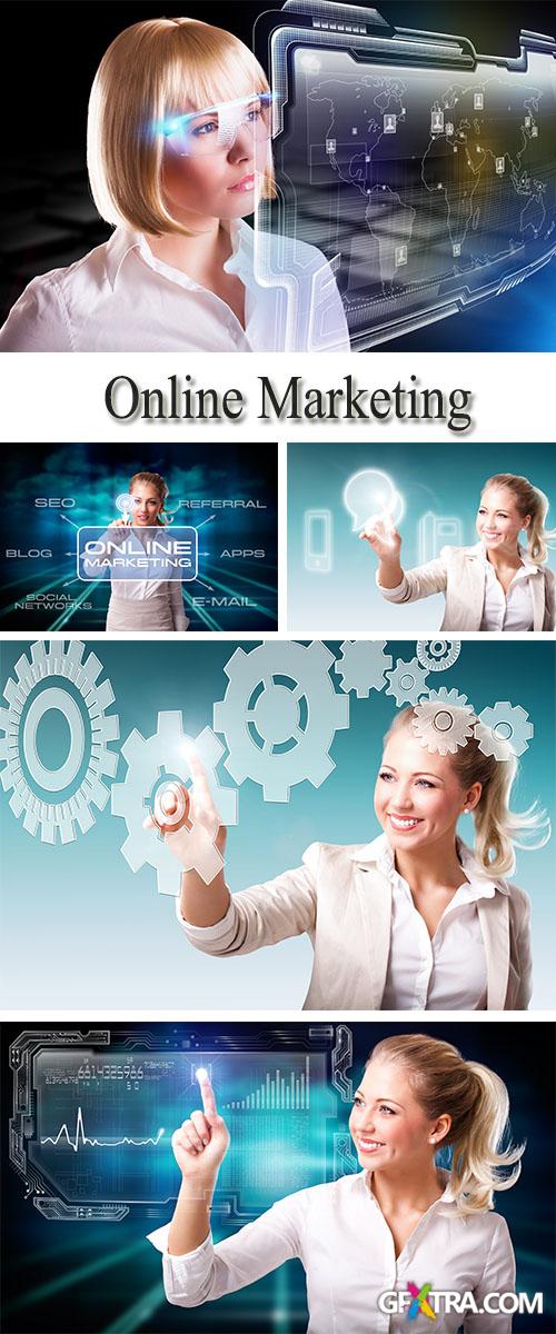 Stock Photo: Online Marketing