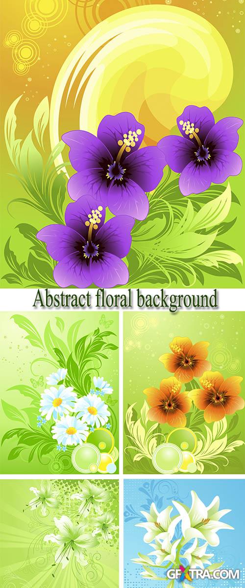 Stock: Abstract floral background