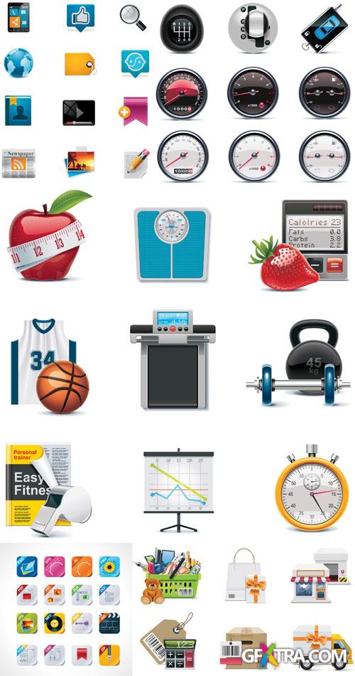 Icons & Objects for Vector Design #41