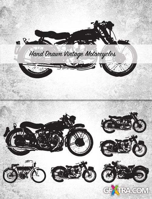 WeGraphics - Hand Drawn Vintage Motorcycles