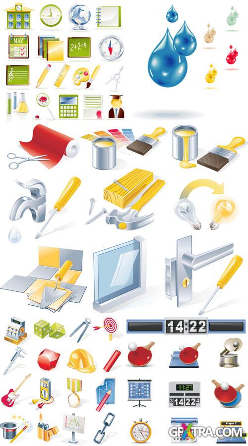 Icons & Objects for Vector Design #51