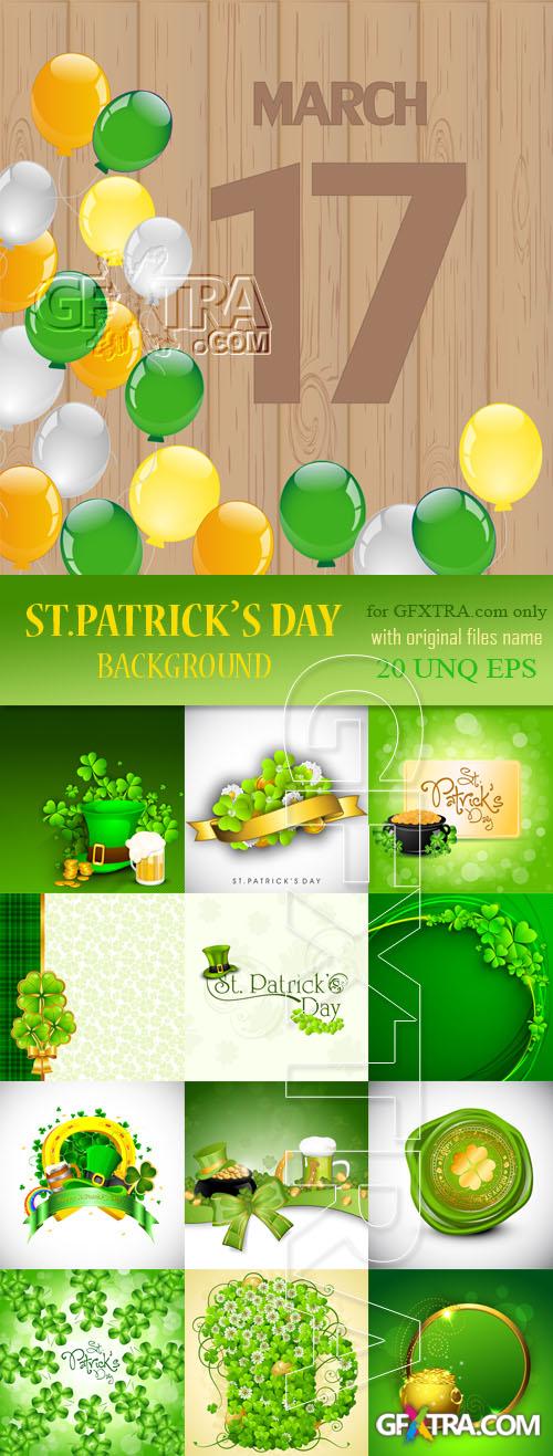 St.Patrick's Day background, 20xEPS