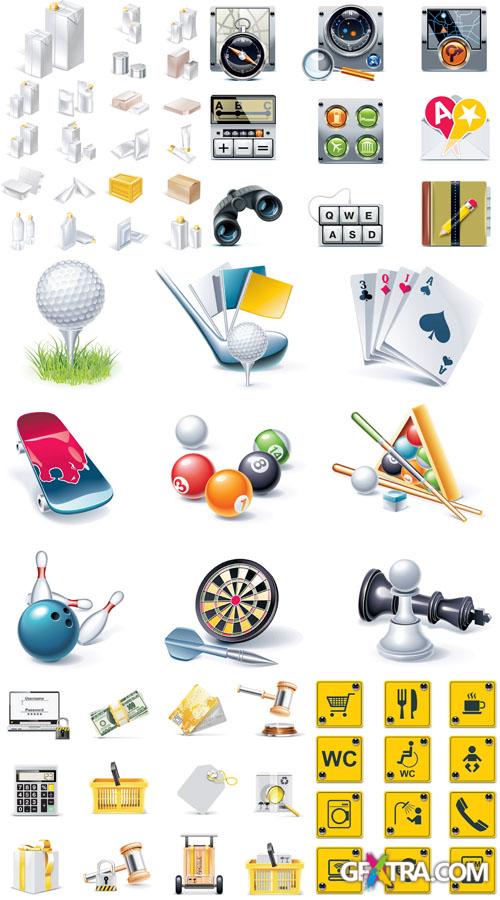 Icons & Objects for Vector Design #58