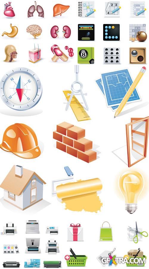 Icons & Objects for Vector Design #60