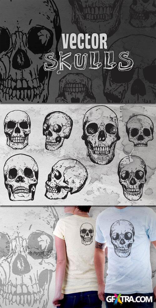 WeGraphics - Hand Drawn Vector Skulls Vol. 2