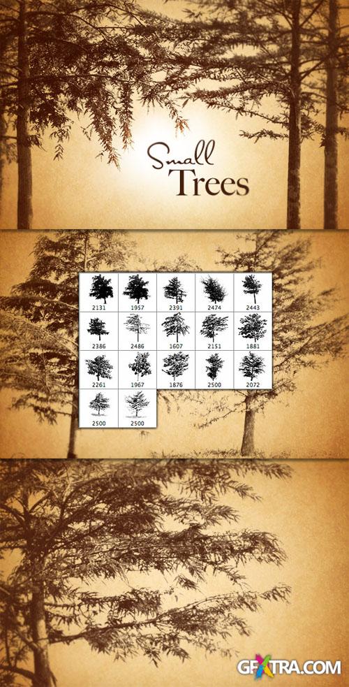 WeGraphics - Small Trees Photoshop Brush Set