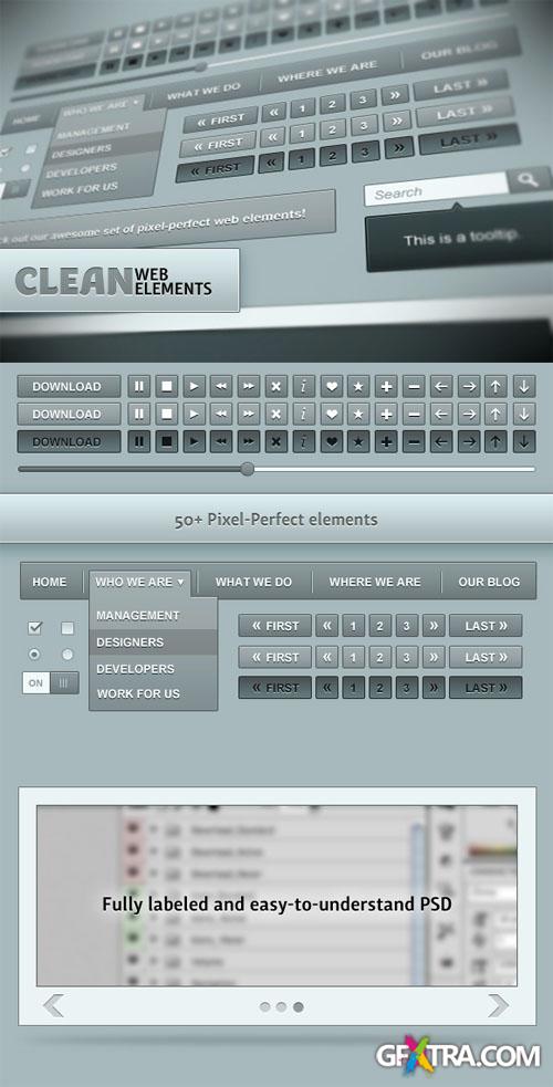 WeGraphics - Clean Blue Web Elements