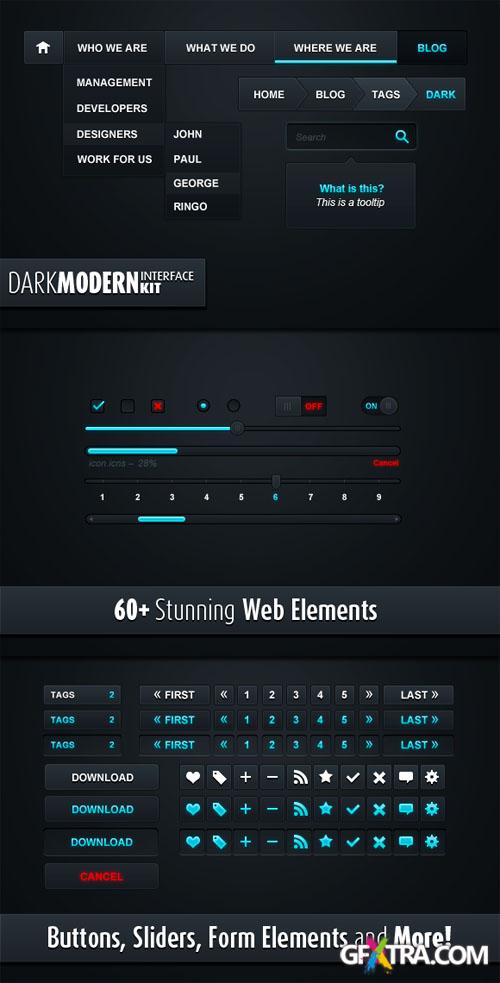 WeGraphics - Dark Modern Web Elements