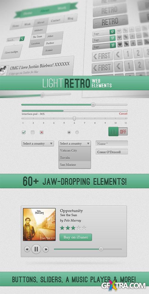 WeGraphics - Light Retro Web Elements