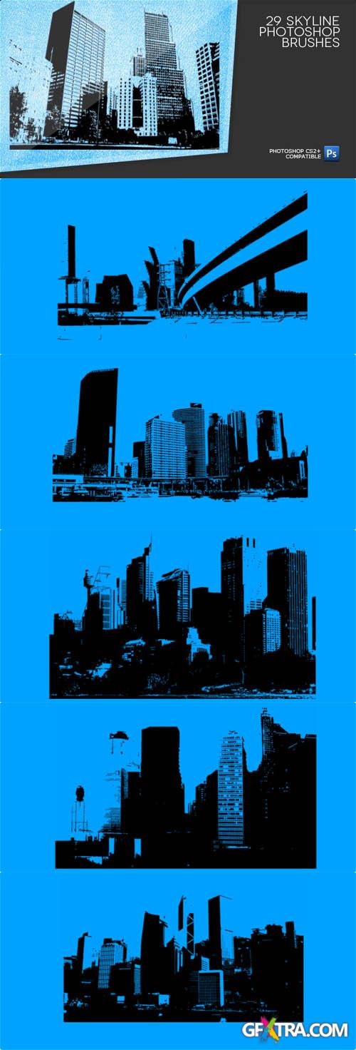 29 Skyline Photoshop Brushes