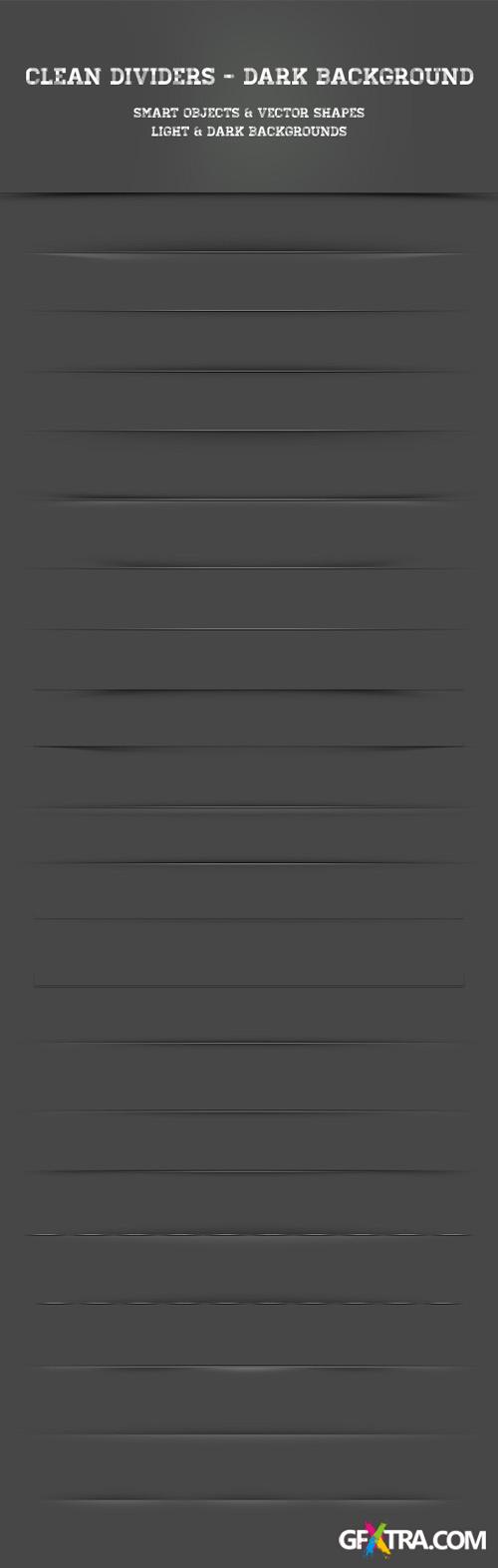 Clean Dividers - Dark Background