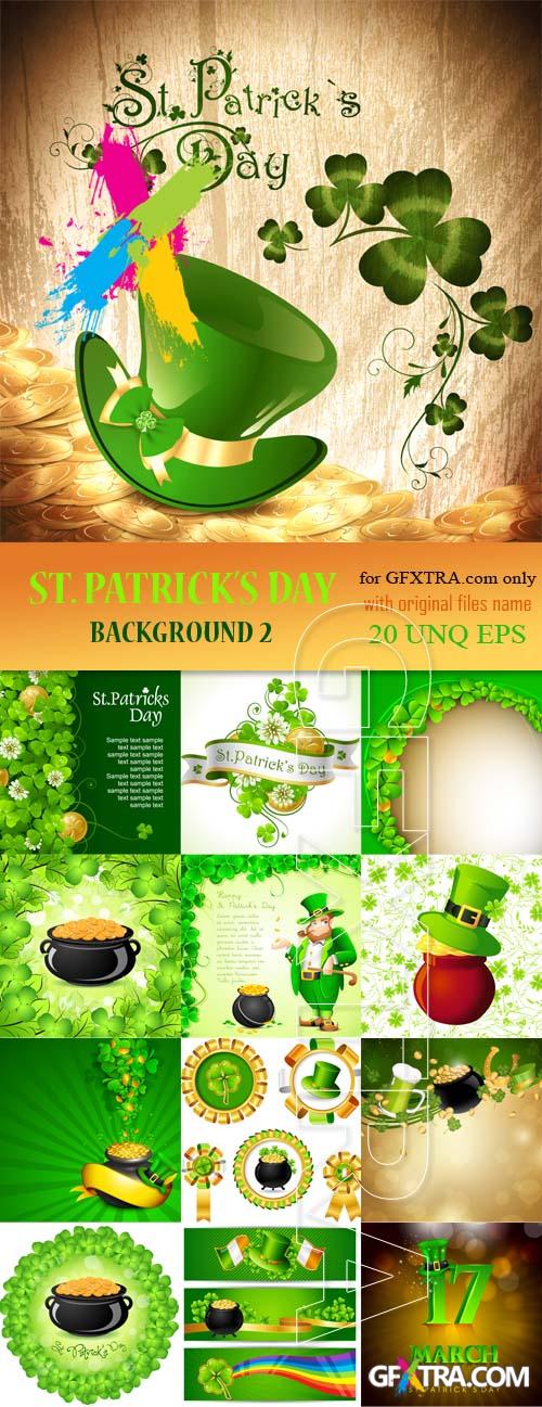 St.Patrick's Day background02, 20xEPS