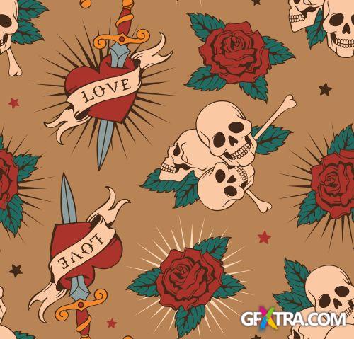 Skull Collection Part 1 - Shutterstock 43xEPS