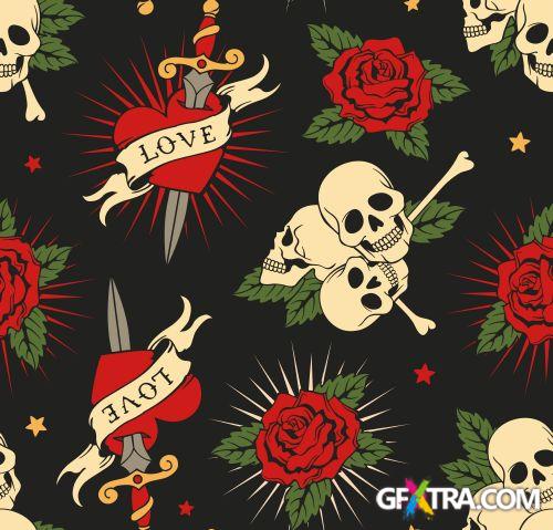 Skull Collection Part 1 - Shutterstock 43xEPS