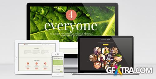 ThemeForest - 4Everyone - One Page Retina HTML Template