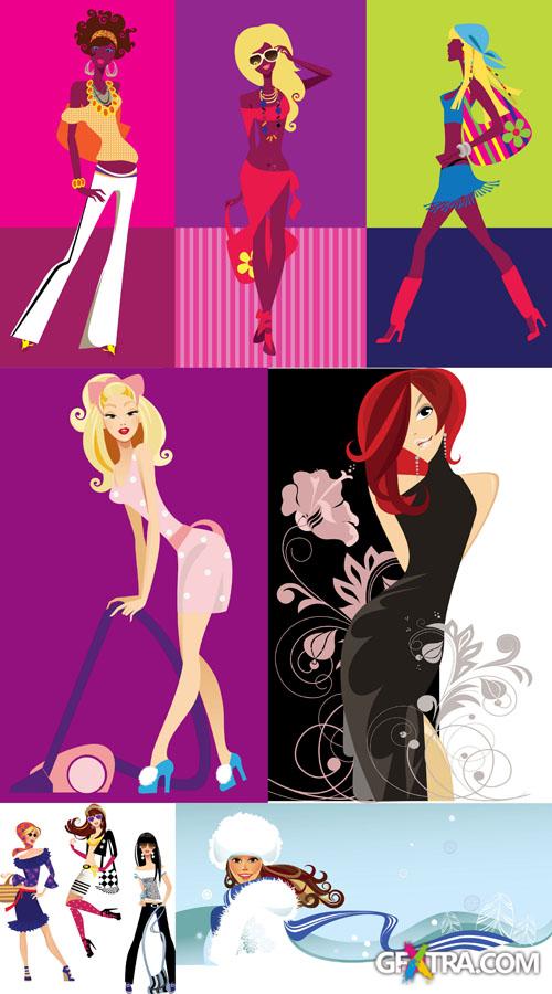 Fashion and Style Vector People Set #19