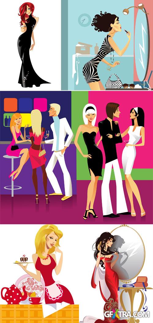 Fashion and Style Vector People Set #18