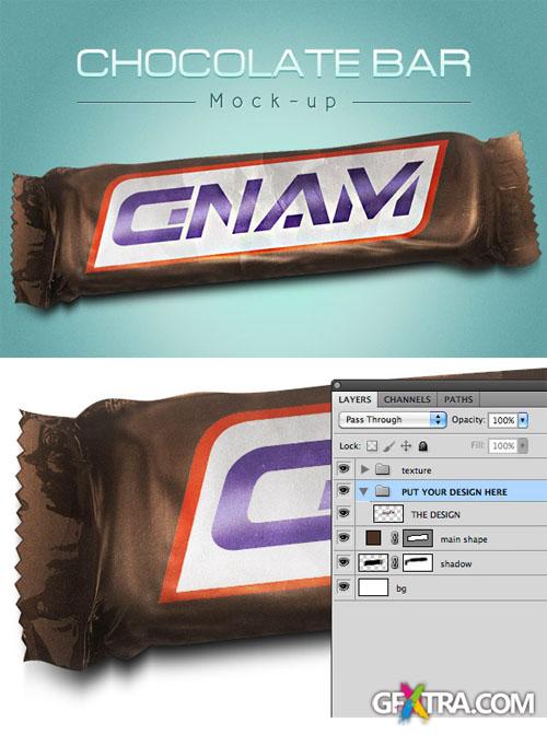 WeGraphics - Chocolate bar mock-up