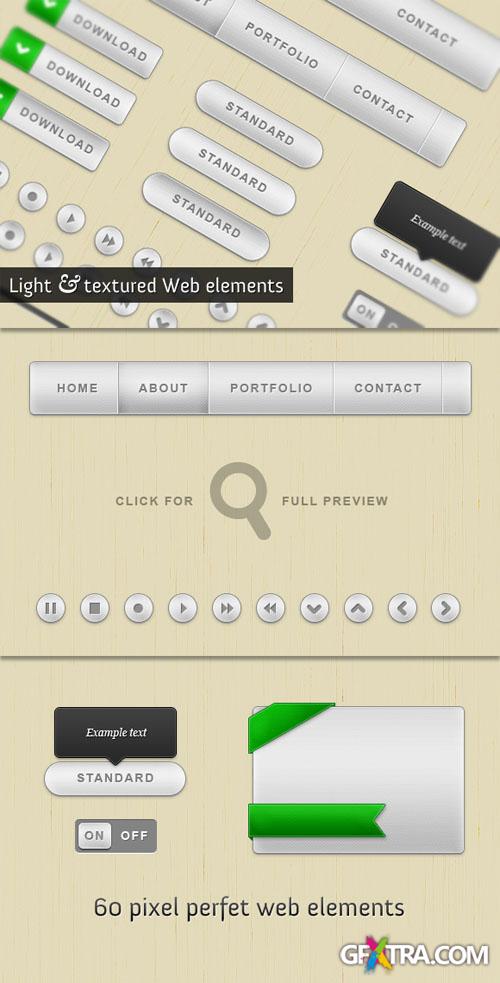 WeGraphics - Light and textured web elements kit