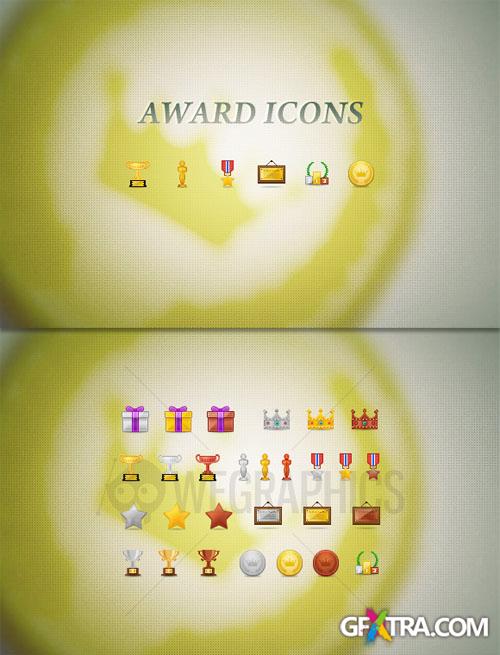 WeGraphics - Award icon set