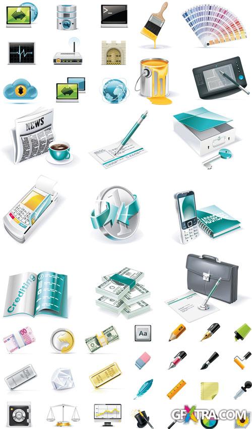 Icons & Objects for Vector Design #67