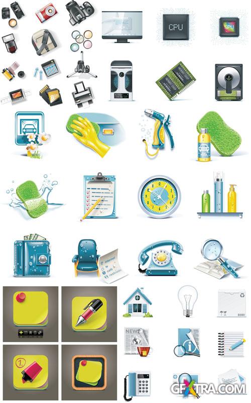 Icons & Objects for Vector Design #69