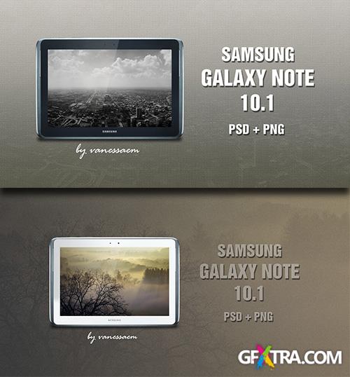 Samsung Galaxy Note 10.1 White And Gray Templates