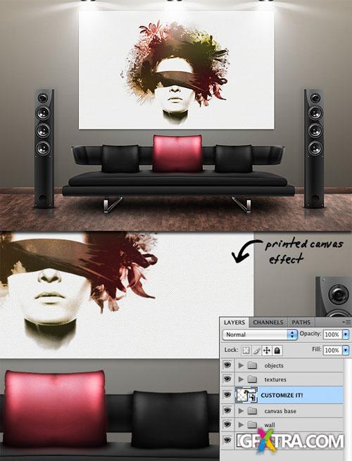 WeGraphics - Lounge Room Canvas