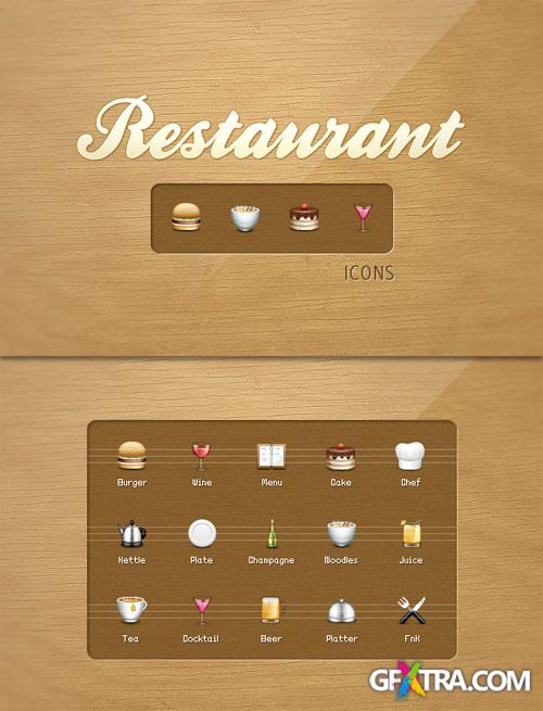 WeGraphics - Restaurant icons