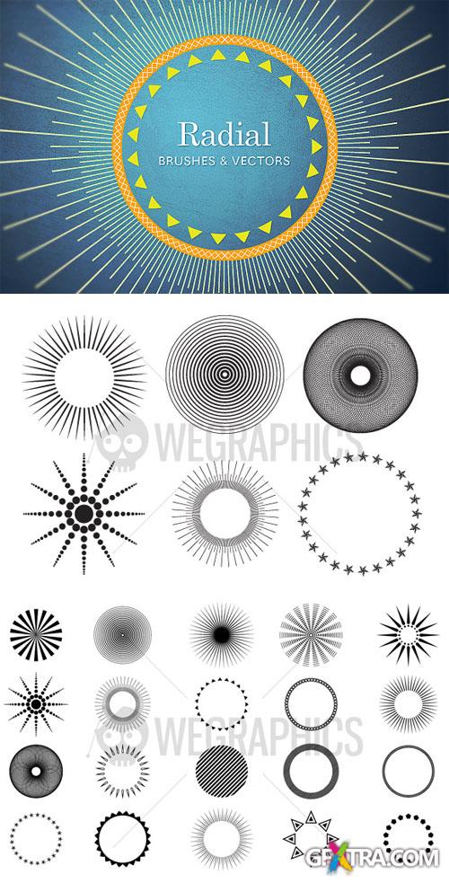 WeGraphics - Radial brushes and vectors