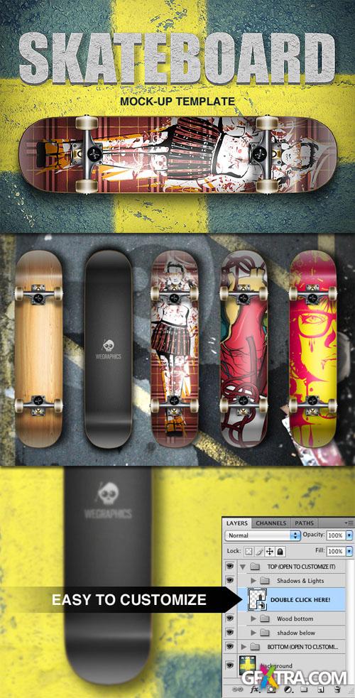 WeGraphics - Skateboard Template