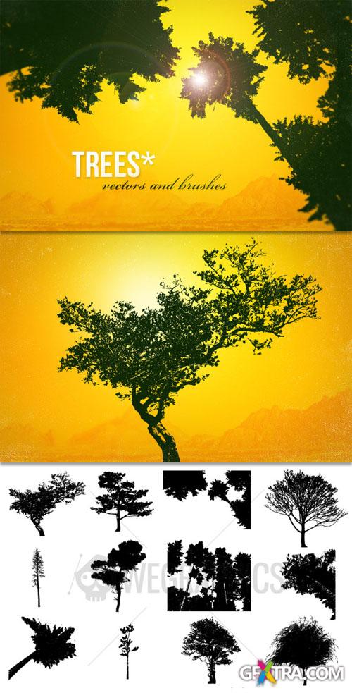 WeGraphics - Trees Silhouettes