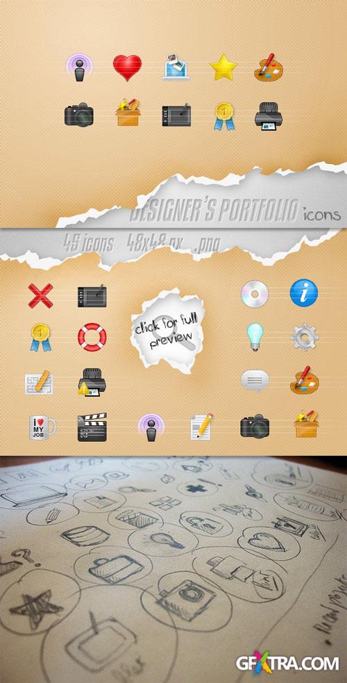 WeGraphics - Designer?s Portfolio icons Vol1