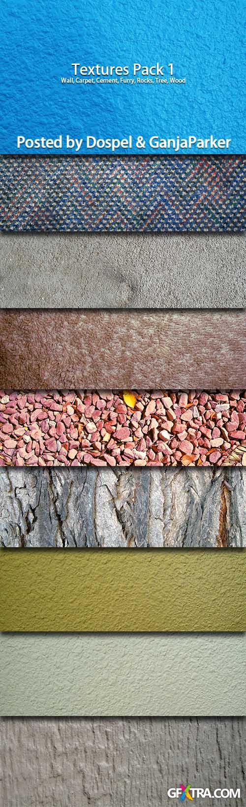 Textures Pack 1 - Wall, Carpet, Cement, Furry, Rocks, Tree, Wood