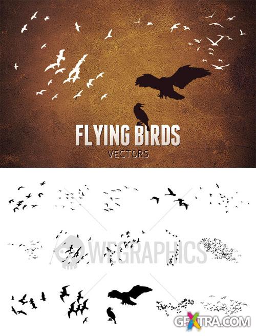 WeGraphics - Flying Birds Vector Set