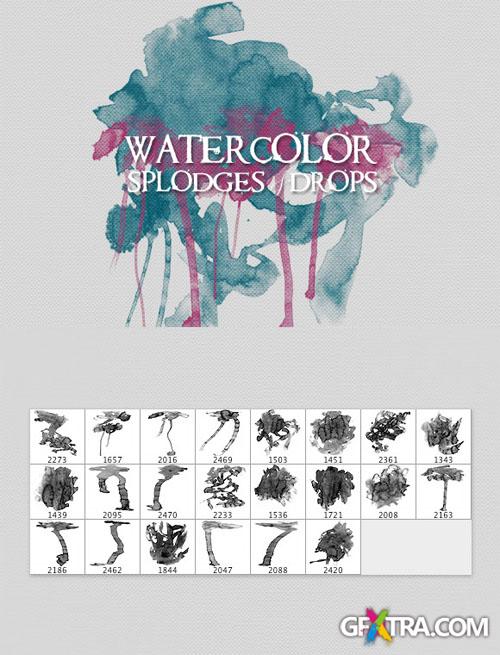 WeGraphics - Watercolor Splodges and Drops