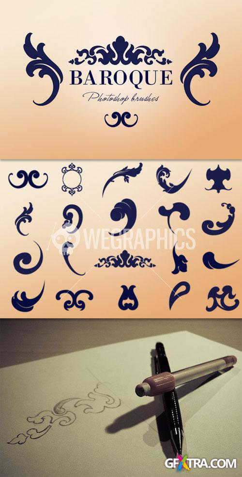 WeGraphics - Baroque ornaments Photoshop brushes