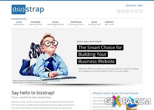 bizStrap - Clean & Modern Business Theme