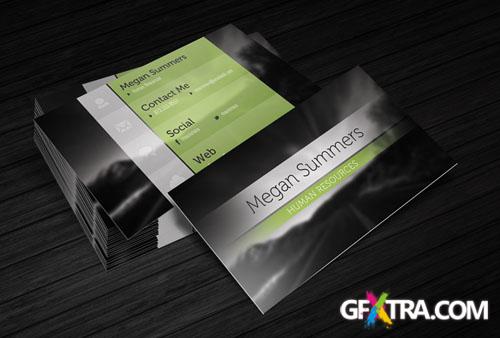 Simple Scene Business Card PSD Template