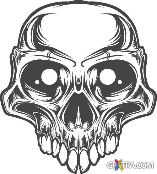 Fantastic Skulls - Shutterstock 55xEPS