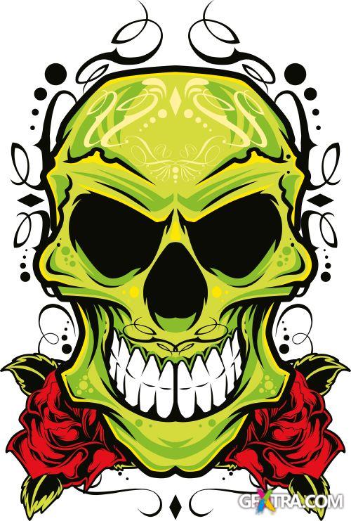 Fantastic Skulls - Shutterstock 55xEPS