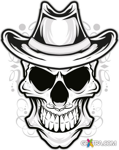 Fantastic Skulls - Shutterstock 55xEPS