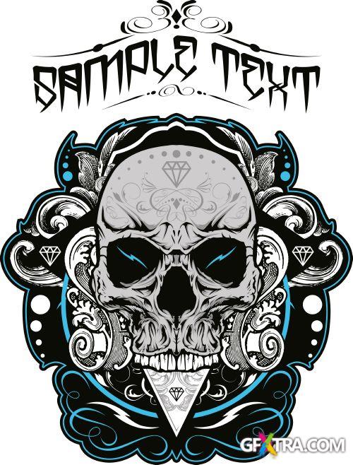 Fantastic Skulls - Shutterstock 55xEPS