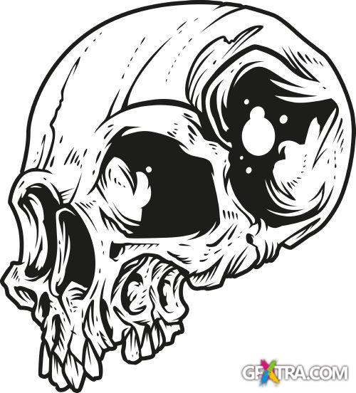 Fantastic Skulls - Shutterstock 55xEPS