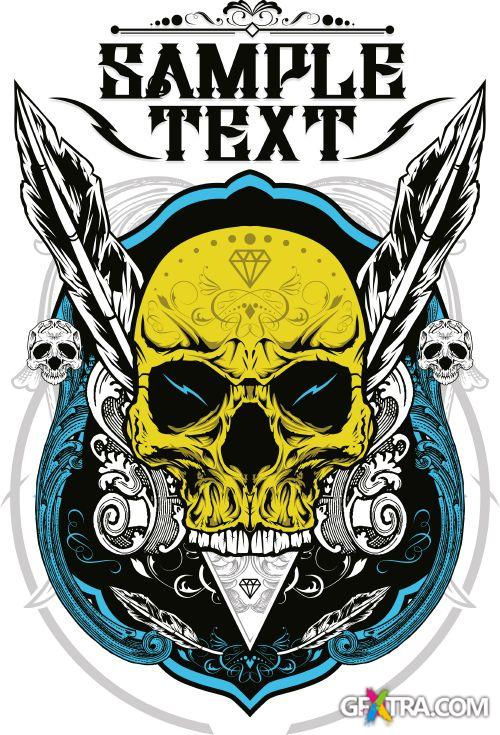 Fantastic Skulls - Shutterstock 55xEPS