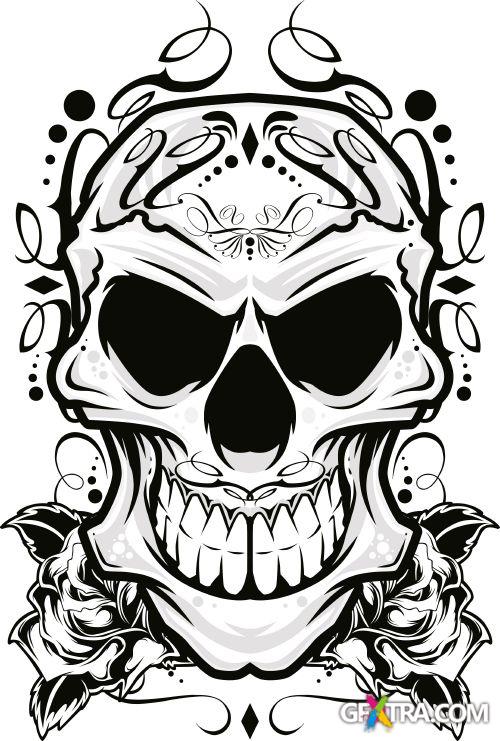 Fantastic Skulls - Shutterstock 55xEPS