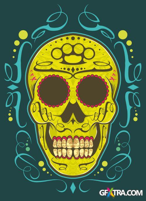 Fantastic Skulls - Shutterstock 55xEPS