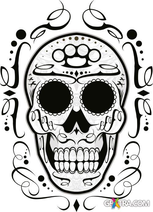 Fantastic Skulls - Shutterstock 55xEPS